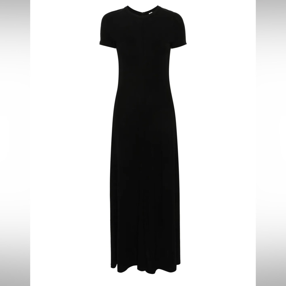 Fluid jersey dress black